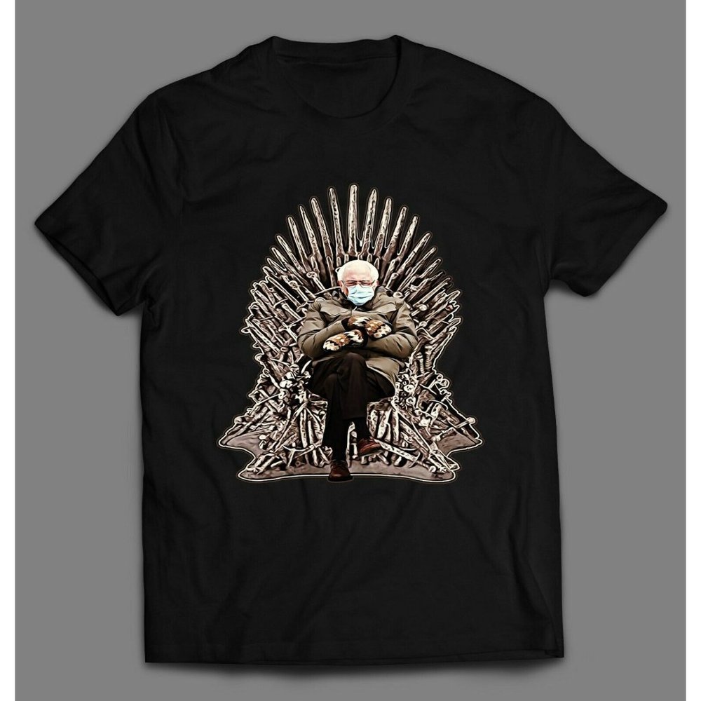 THRONE OF BERNIE MITTENS INAUGURATION 2021 SHIRT * - Picture 1 of 1